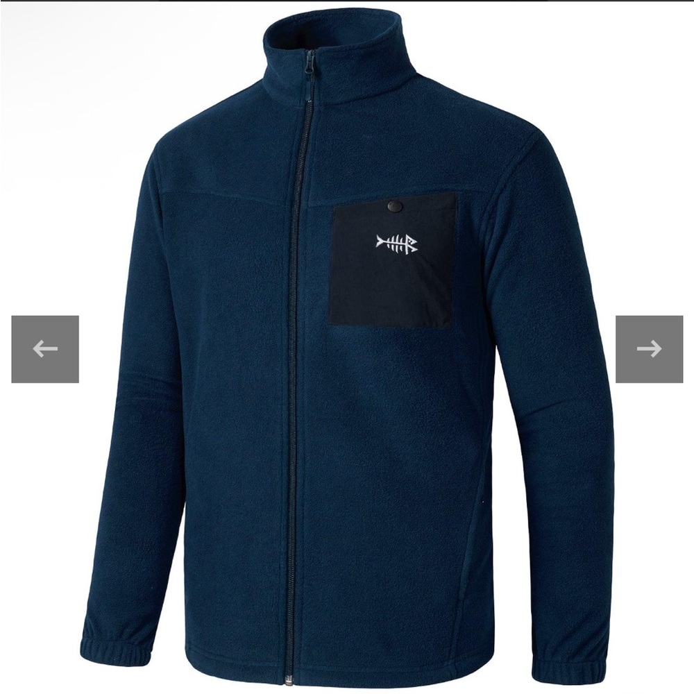 BassDash Men's AllDay Full Zip Fleece Jacket | Size 3XL |‎ NWT | 1C